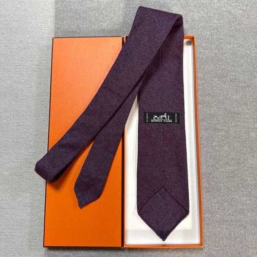 Hermes tie reddish purple - hermes, reddish-purple