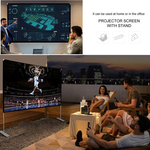Projector screen with stand - screen,