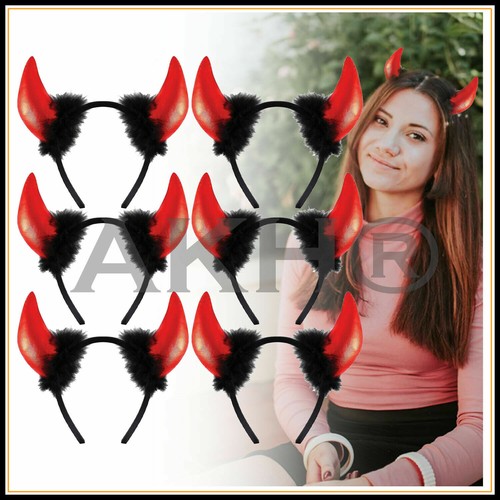 Red plastic devil horns - 1, on
