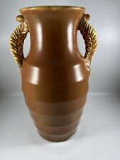 Shorter And Sons Large Art Ribbed Pottery Vase