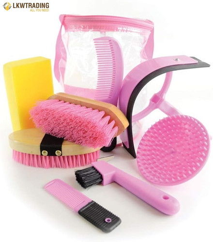 Horse grooming kit - kit, pink