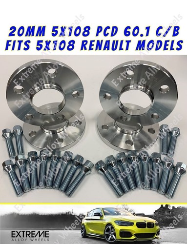 Alloy wheel spacers 20mm - alloy,