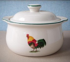 TG Green Pottery, Cloverleaf Farm Animals Casserole Pot/Dish/Tureen with Lid VGC