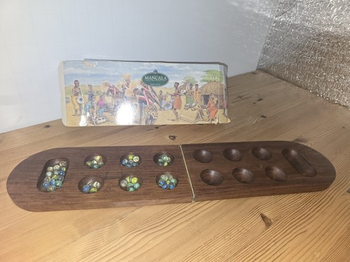 Folding solid wood mancala - solid,