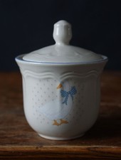 Vintage Goose Sugar Bowl With