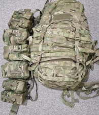 British Army Virtus 90 L Mk 3 Bergen And MTP PLCE  Webbing Set