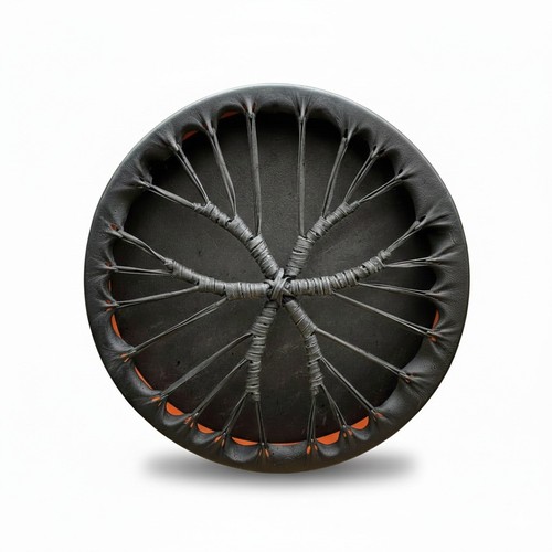 Black shamanic drum buffalo - shamanic,