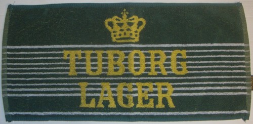Tuborg lager bar towel - lager, beer