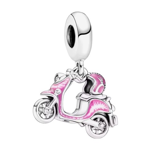 925 silver pink moped driving - 925,