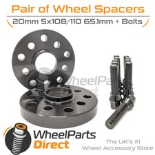 Wheel Spacers (2) & Bolts 20mm
