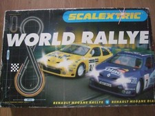 COMPLETE BOXED WORLD RALLYE SCALEXTRIC SET.