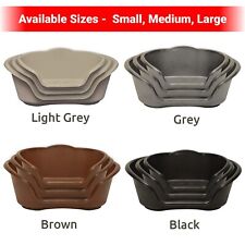 Pet Basket Heavy Duty Plastic Dog Puppy Large Soft Beds Warm Cushion Washable