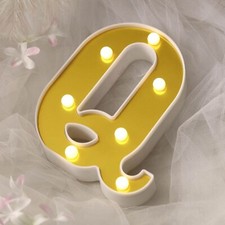 Practical Gold Led Q Letter