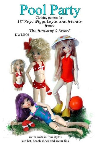 Kw18006 pool party pattern - party,
