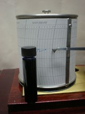 Barograph ink blue in a - "ink,