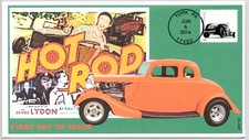 #908 REAR OF 1934 FORD DUECE ROADSTER HOT ROD, JVC FIRST DAY COVER ONLY 20 MADE!