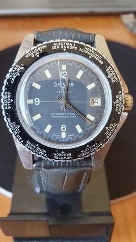 Sicura vintage worldtimer - sicura,