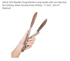 Tongs for Cooking with Wooden