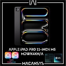 Apple iPad Pro 11 Inch 2025 M5 9C CPU 10 C GPU 12 GB Ram 256 GB Wi-Fi7 MDWK4KN/A