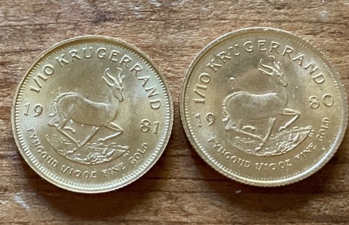 1982 10th gold krugerrand in - 1982,
