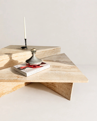 Pair italian travertine - italian,