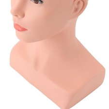 .Female Bald Mannequin Head