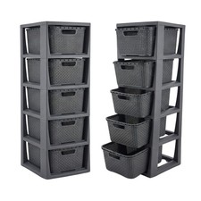 5 Drawer Grey Large Spacious