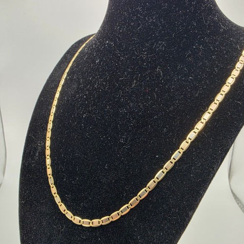 18ct gold mariner link chain - mariner,