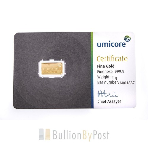 Umicore gram gold - gold, bar