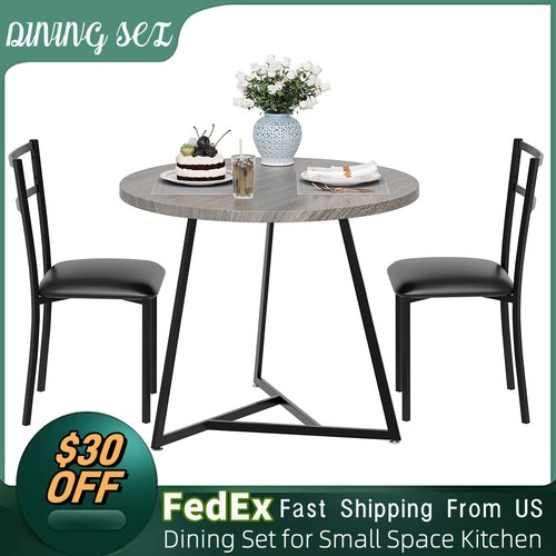 Dining set round - round, wood