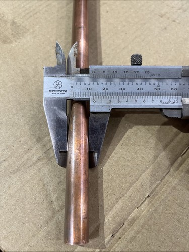 Solid copper rod 7mm - solid, in