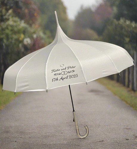 Personalised wedding umbrella - wedding,