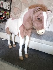 Kids Sit On Hansa Creations Soft Toy