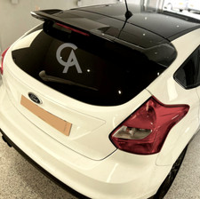 Ford Focus MK3 12-18 Gloss Black "ST" Style Spoiler Rear Boot Lip Splitter
