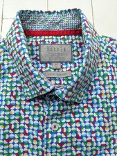 ROCOLA Shirt Size Large (16.5") MULTICOLOUR - Beautiful STYLE Very Classy Cool