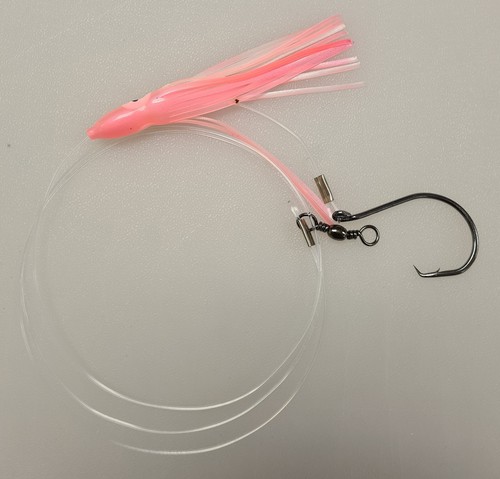 Cod traces with pink - 8/0,