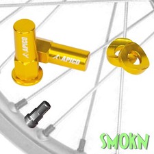 Rim Lock Nuts Curved Washer Set for most tyre clamps MX Enduro Apico CNC Yellow