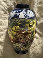 Limited Edition Moorcroft Pottery Vase Isle Royal Pattern 