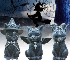 Halloween Cat Resin Ornaments