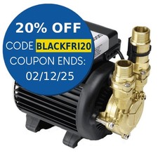 Stuart Turner Shower Pump Monsoon Standard 3.0 Bar Single Impeller Brass 46419