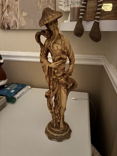 Chinese old man resin - old, figurine