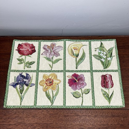 Lot floral tapestry - lot, 4