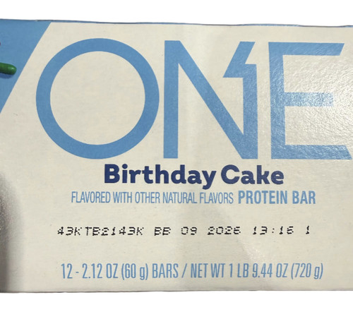 One protein bars birthday - one,
