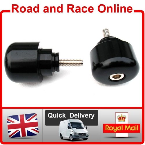 Pair black bar ends suit - suit, honda