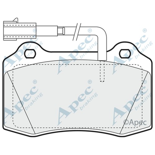 Brake pads set for alfa - pads,