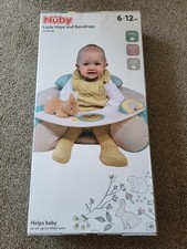 Nuby Sit and Play Floor Seat Baby Sit-Me-Up Seat - Little Hops and Raindrops