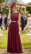 Lipsy Red Burgundy Dress Size