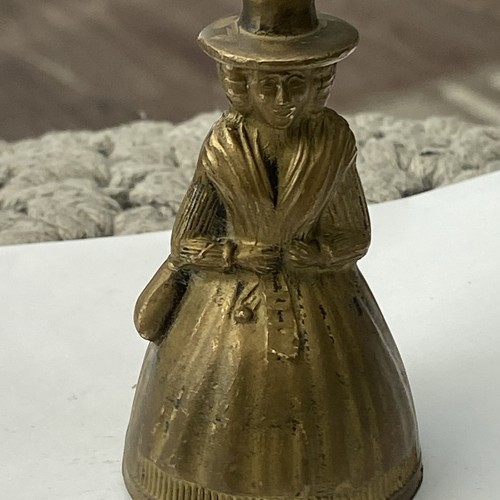 Vintage brass welsh lady - lady, bell