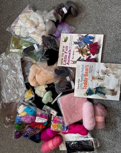 Assorted needle felting wool - assorted,
