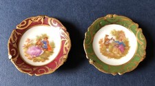2 x miniature Limoges China